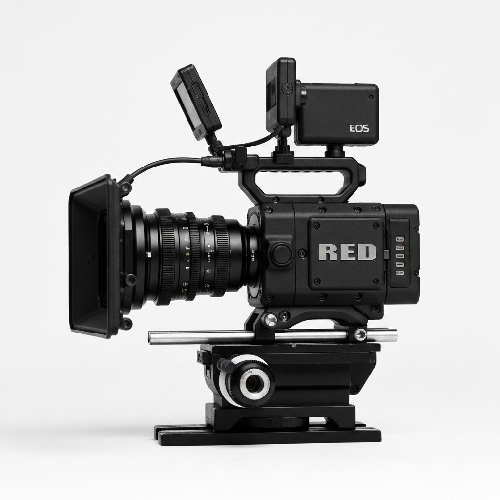Equipamento profissional de filmagem